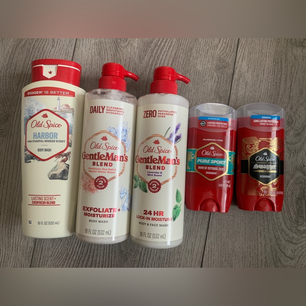 Old spice mens body wash and deodorant bundle